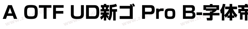 A OTF UD新ゴ Pro B字体转换